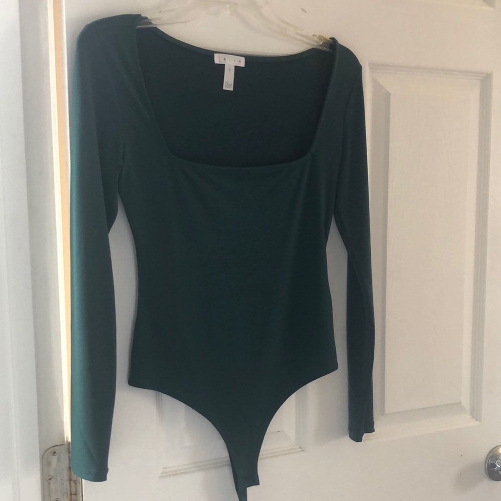 Forest green bodysuit